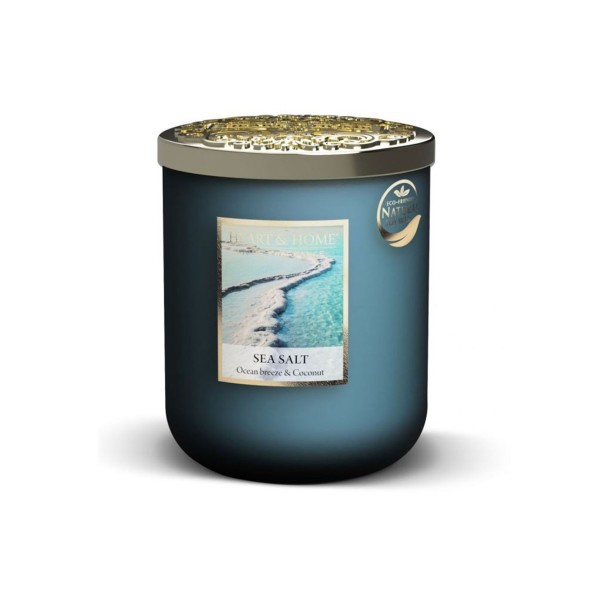 CANDELA SOIA PROFUMATA SEA SALT PICCOLA 110G HEART&HOME