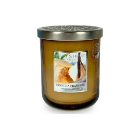 SMALL FRENCH VANILLA SCENTED SOY CANDLE 115G HEART&HOME