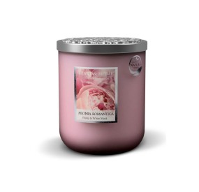 CANDELA SOIA PROFUMATA PEONIA ROMANTICA PICCOLA 115G HEART&HOME