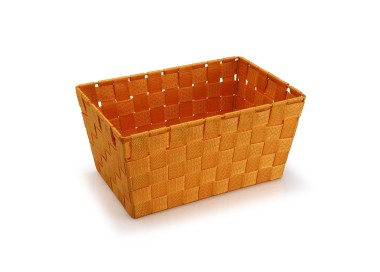 LARGE ORANGE STORAGE BASKET