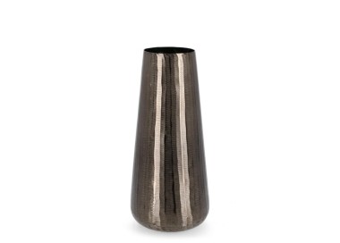 CHISEL ANTHRACITE ALUMINUM FLOWER VASE H45CM BIZZOTTO