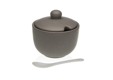 GRAY DOLOMITE SUGAR BOWL