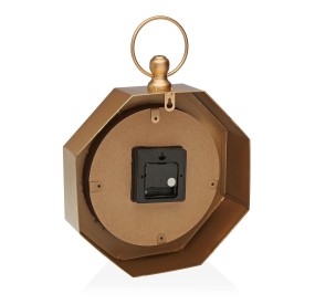 OCTAGONAL TABLE \ WALL CLOCK GOLD VERSA