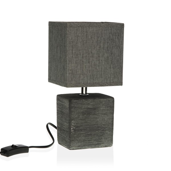 GRAY RECTANGULAR BAJOUR TABLE LAMP