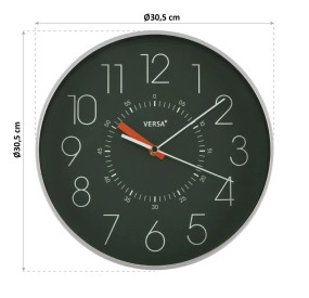 VERSA GREEN WALL CLOCK 30.5cm