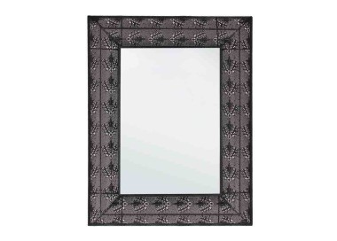 LARJAM BLACK METAL MIRROR 70x90.5CM BIZZOTTO