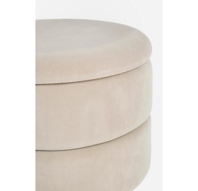 PAVLINA BEIGE STORAGE STOOL BIZZOTTO