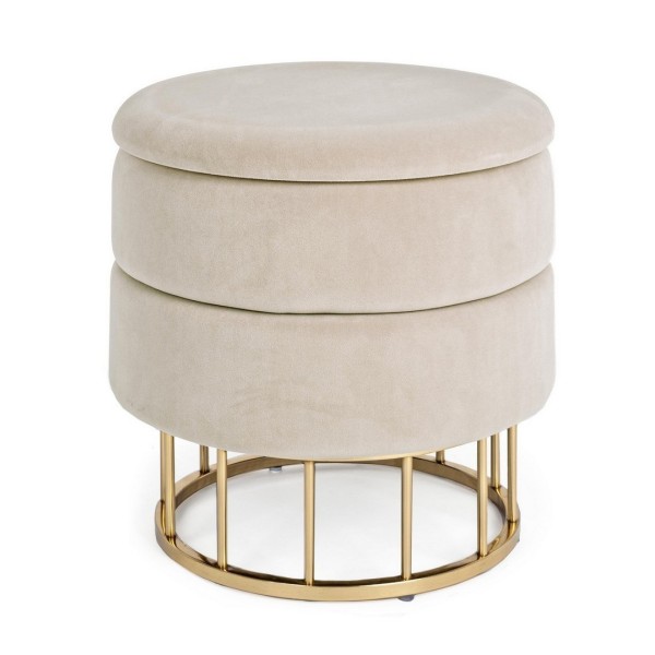 PAVLINA BEIGE STORAGE STOOL BIZZOTTO