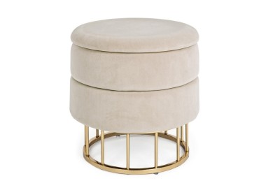 PAVLINA BEIGE STORAGE STOOL BIZZOTTO