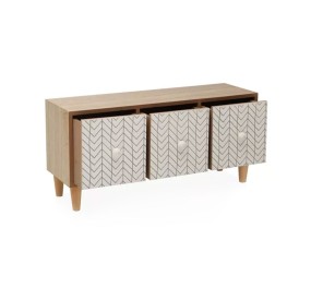 JEWELRY CHEST WITH 3 WOODEN DRAWERS