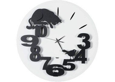 ROUND WALL CLOCK HUNTER CAT ARTI E MESTIERI DIAM.40CM