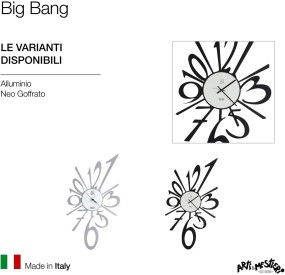 BIG BANG ARTI E MESTIERI WALL CLOCK 31x55CM