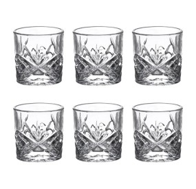 SET OF 6 BRANDANI ROCK&ROLL GLASS SHOTS GLASSES 70ml