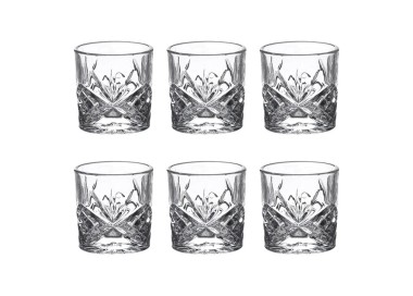 SET OF 6 BRANDANI ROCK&ROLL GLASS SHOTS GLASSES 70ml