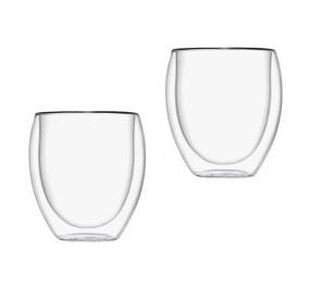 SET OF 2 BRANDANI DOUBLE GLASSES