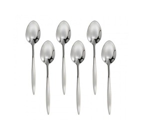 SET 6PCS STRETCH MOKA COFFEE SPOON BRANDANI STAINLESS STEEL