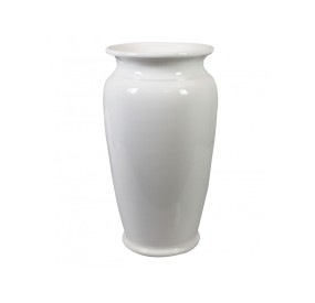 BRANDANI WHITE CERAMIC UMBRELLA STAND