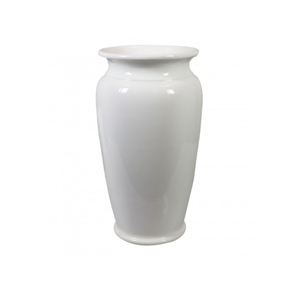 BRANDANI WHITE CERAMIC UMBRELLA STAND