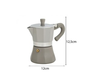 CAFFETTIERA GUSTO EXPRESS 1 TAZZA ALLUMINIO TORTORA BRANDANI