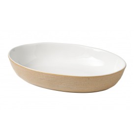 BRANDANI STONEWEAR PORCELAIN REACTIVE CREAM DISH