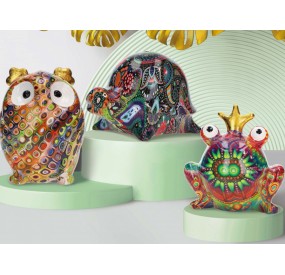 OWL BIG DOLOMITE PIGGY BANK BRANDANI