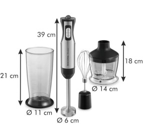 TESCMOA ELECTRIC IMMERSION BLENDER + ACCESSORY KIT