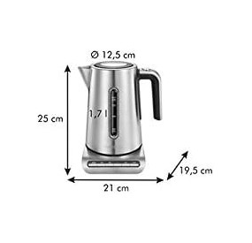 BOLLITORE ELETTRICO PROFESSIONALE 1,7LT ACCIAIO INOX TESCOMA