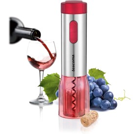 TESCOMA ELECTRIC WINE CORKSCREW STAINLESS STEEL