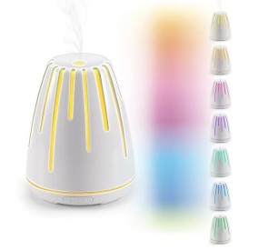 TESCOMA WHITE ULTRASONIC COLORED LAVA LAMP FOR SCENTED ESSENCES