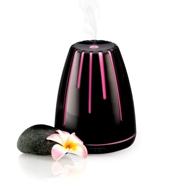 TESCOMA BLACK ULTRASONIC COLORED LAVA LAMP FOR SCENTED ESSENCES