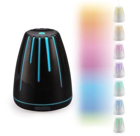 TESCOMA BLACK ULTRASONIC COLORED LAVA LAMP FOR SCENTED ESSENCES