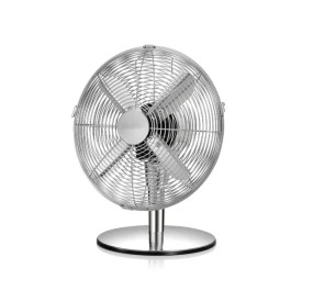 VENTILATORE DA TAVOLO CROMATO METALLO TESCOMA