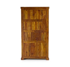 LIBRERIA IN LEGNO D'ACACIA 4 RIPIANI CHATEAUX 100x35CM H185CM BIZZOTTO