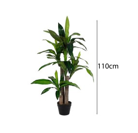 ARTIFICIAL DRACANEA PLANT WITH POT H110cm