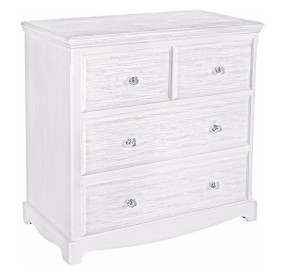 BLANC CHEST OF 4 DRAWERS WHITE WOOD BIZZOTTO 80x80