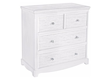 BLANC CHEST OF 4 DRAWERS WHITE WOOD BIZZOTTO 80x80