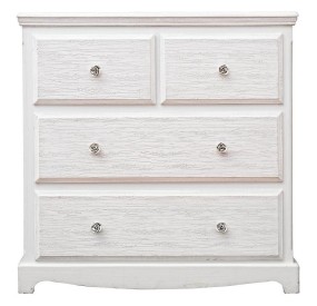 BLANC CHEST OF 4 DRAWERS WHITE WOOD BIZZOTTO 80x80