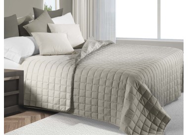 DOUBLE DULT 260x260CM TWO-TONE MICROFIBER PEARL / ANTHRACITE DAUNEX