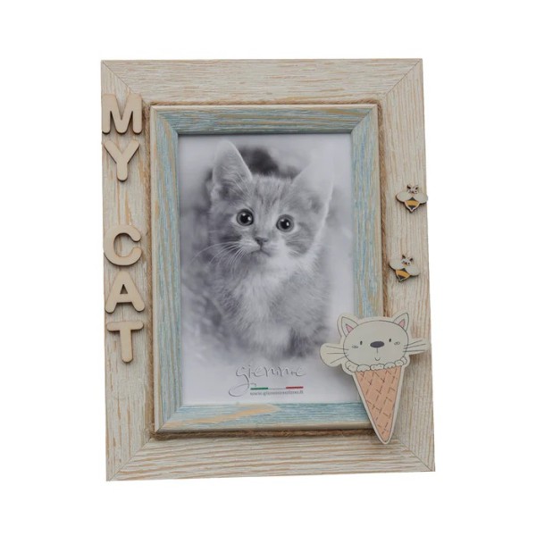 KBT117B WOODEN PHOTO FRAME MY CAT GIEMME 10x15cm