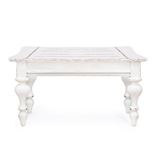 WHITE WOODEN TABLE 60x90 BIZZOTTO