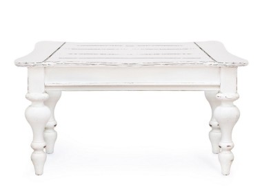 WHITE WOODEN TABLE 60x90 BIZZOTTO