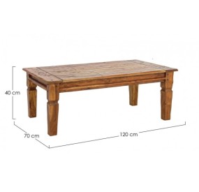 CHATEUX TABLE WOOD BROWN 120x70 BIZZOTTO