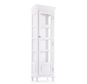 VETRINA DAISY 1 ANTA LEGNO LAMINATO BIANCO 48x33 H168cm BIZZOTTO