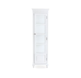 DAISY SHOWCASE 1 DOOR WHITE WOOD 48x33 H168cm BIZZOTTO