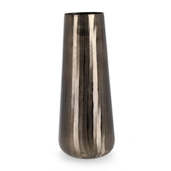 CHISEL SVAS VASE IN ANTHRACITE ALUMINUM H53cm BIZZOTTO