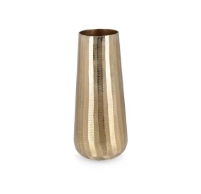 CHISEL SVAS VASE ALUMINUM GOLD H34cm BIZZOTTO