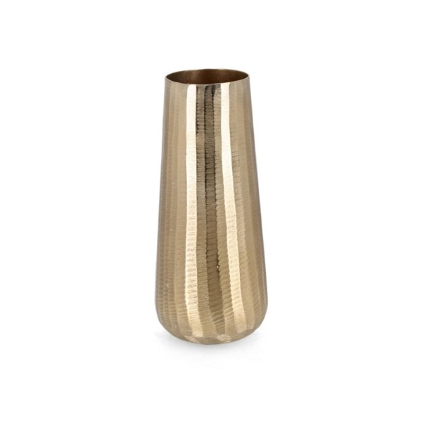 CHISEL SVAS VASE ALUMINUM GOLD H34cm BIZZOTTO