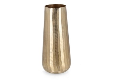 CHISEL SVAS VASE ALUMINUM GOLD H34cm BIZZOTTO