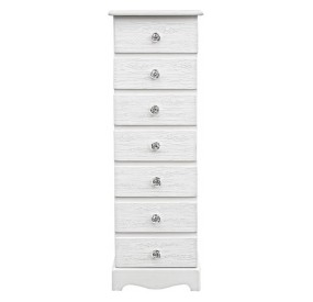 BLANC CHEST OF 7 DRAWERS WHITE WOOD BIZZOTTO 29x89