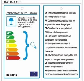 LAMPADARIO 6 LUCI TALCY BIANCO BIZZOTTO